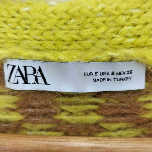 ザラ ZARA コントラストジャガードニット レディース JPN:S
