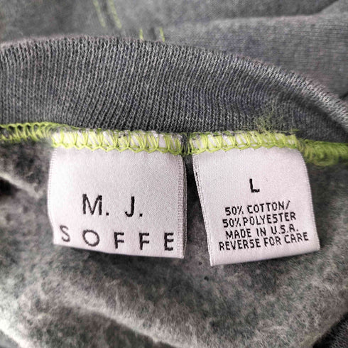 エムジェーソッフェカンパニーインク M.J.SOFFE COMPANY INC. MADE IN USA レインボープリントスウェット メンズ JPN:L
