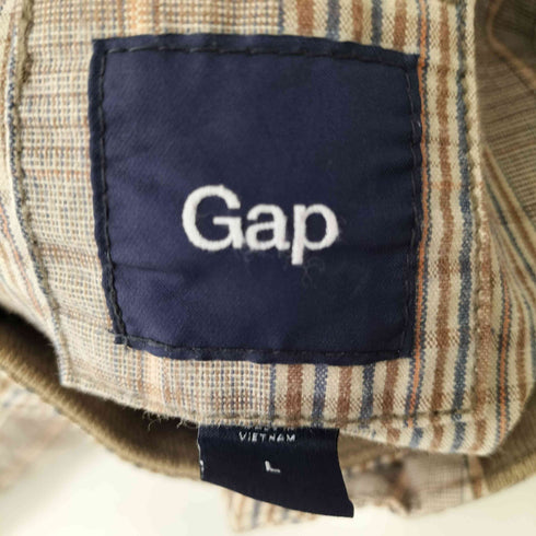 ギャップ Gap 00S リブ切替チェックスウィングトップ メンズ JPN:L