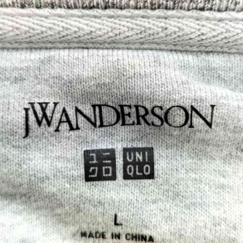 ユニクロジェイダブリューアンダーソン UNIQLO JW ANDERSON エンブレム刺繍 スウェット メンズ JPN:L