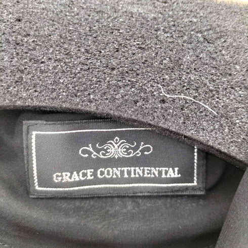 グレースコンチネンタル GRACE CONTINENTAL ビジューボウタイシルクノースリーブワンピース レディース JPN:36