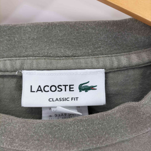 ラコステ LACOSTE ボディーサイズピグメントTシャツ メンズ import:L
