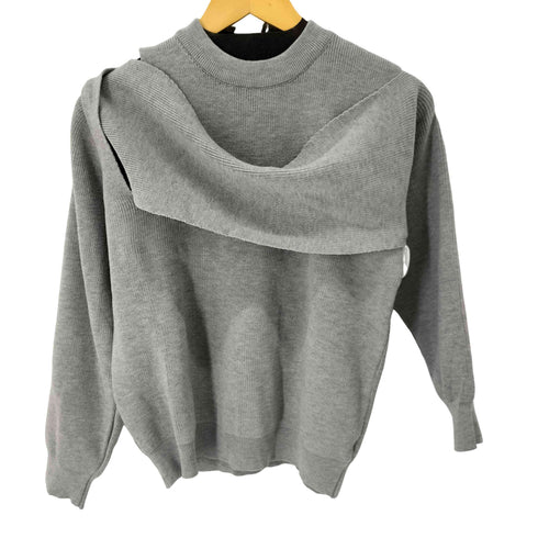 LONDA レイヤード巻きニット レディース ONE SIZE