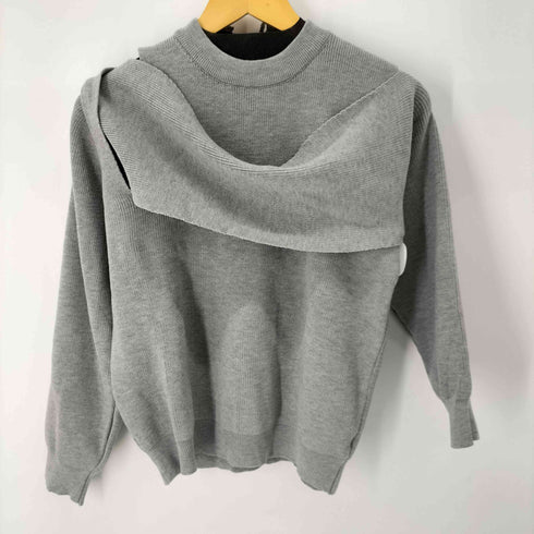 LONDA レイヤード巻きニット レディース ONE SIZE