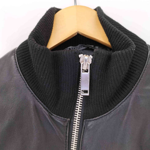ザラ ZARA ジップアップ フェイクレザー ジャケット メンズ