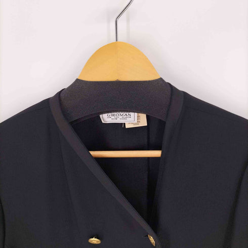 ソニアリキエル SONIA RYKIEL ノーカラージャケット コート ダブル 金ボタン レディース 40
