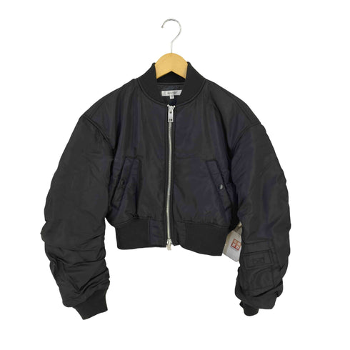 マウジー moussy VOLUME CROPPED MA-1 レディース FREE