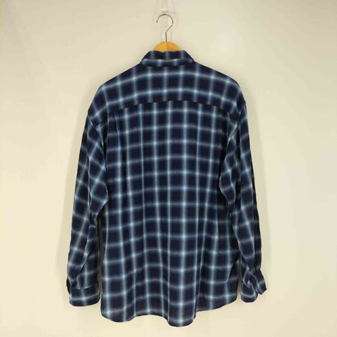 アイスバーグ ICEBERG イタリア製 オンブレチェック ポケット ボタンダウン シャツ メンズ import:XL