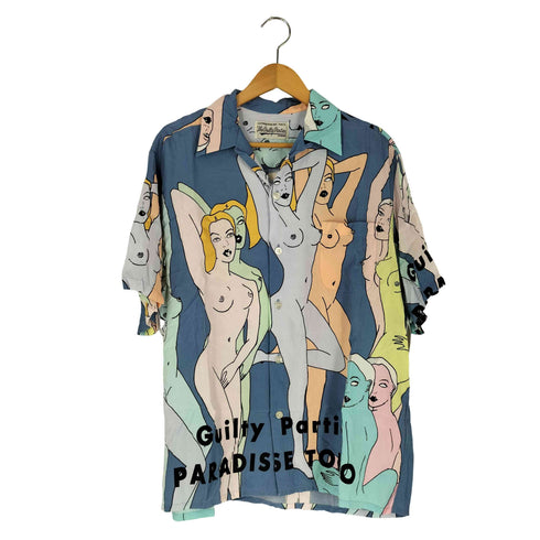 ワコマリア WACKO MARIA HAWAIIAN SHIRT S/S 天国東京百女柄図 アロハシャツ メンズ JPN:L