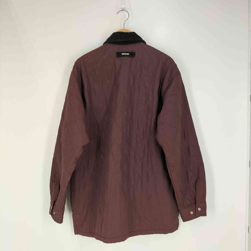 ステューシー Stussy USA製 襟コーデュロイ ナイロン キルティングジャケット メンズ import:L