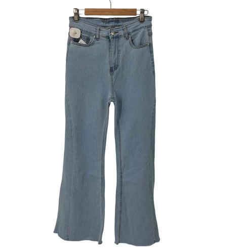 Salang フレアデニムパンツ カットオフ レディース