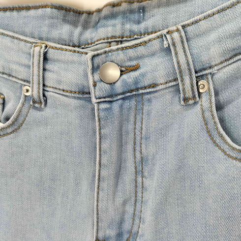 Salang フレアデニムパンツ カットオフ レディース