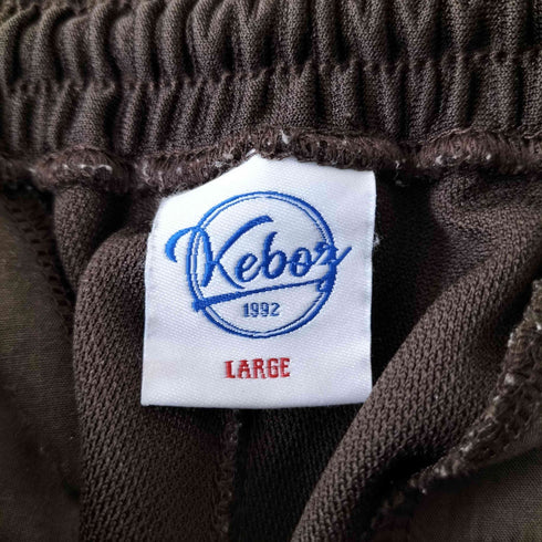 ケボズ KEboz サイドパイピングライン 裾ドローコード トラックパンツ メンズ JPN:L