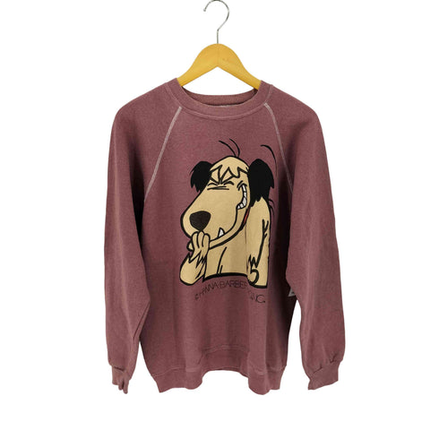 ヘインズ Hanes 90S キャラクタープリント ラグランスウェット メンズ JPN:XL