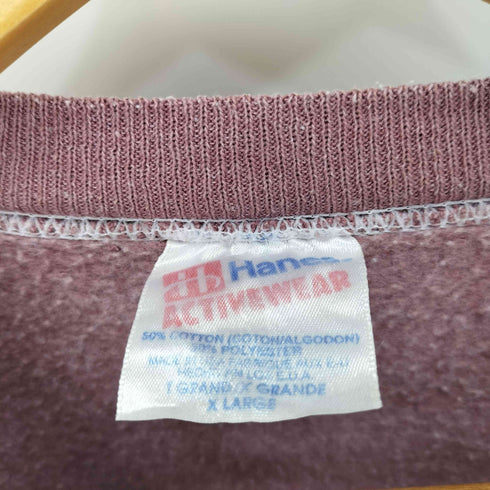 ヘインズ Hanes 90S キャラクタープリント ラグランスウェット メンズ JPN:XL