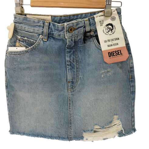 ディーゼル DIESEL ダメージドデニムスカート レディース 25