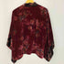 chico's design 90S 花柄 レーヨン混 シルク ベロア ガウン レディース S/M