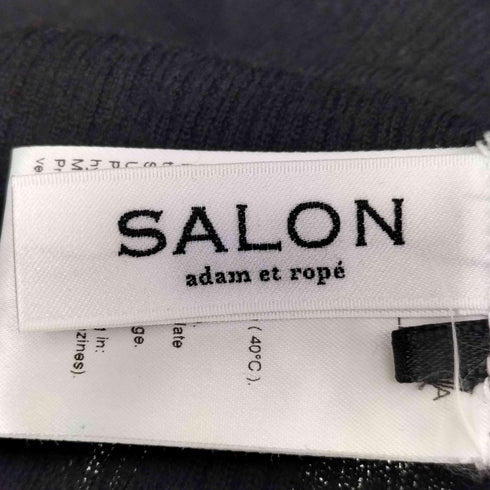 サロンアダムエロペ SALON adam et rope シアーリブニットタートルネックプルオーバー レディース FREE