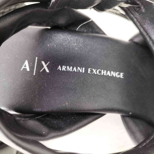 アルマーニエクスチェンジ ARMANI EXCHANGE スクエアウェッジソールサンダル レディース JPN:23