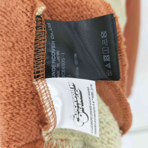 アンダーカバー UNDERCOVER 19AW パネル配色タートルス スウェット A.DARKORANGE 3 メンズ JPN:5
