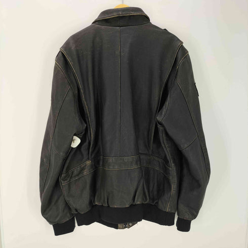 ハーレーダビッドソン HARLEY-DAVIDSON 裏地転写 ワッペン付き A-2 レザージャケット メンズ 3xl