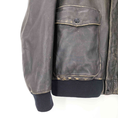 ハーレーダビッドソン HARLEY-DAVIDSON 裏地転写 ワッペン付き A-2 レザージャケット メンズ 3xl