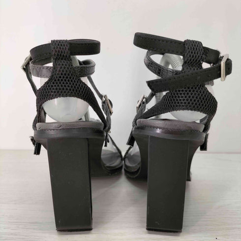 イエロー YELLO COMET SANDAL 異素材ストラップ ステンレスヒール レディース JPN:S