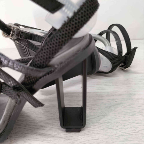 イエロー YELLO COMET SANDAL 異素材ストラップ ステンレスヒール レディース JPN:S