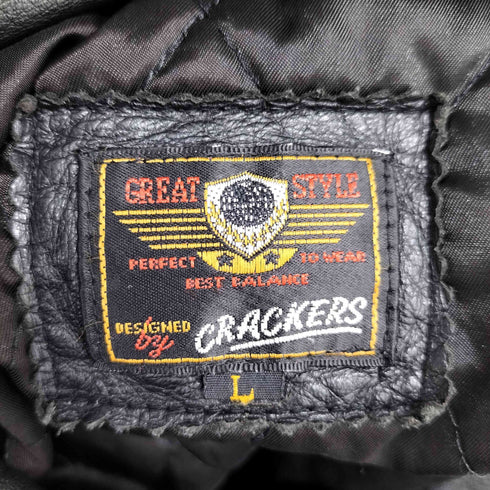 crackers レザーカーコート メンズ JPN:L