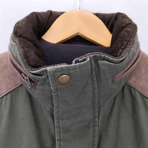 エディーバウアー Eddie Bauer レザー切替フィッシングジャケット メンズ JPN:44