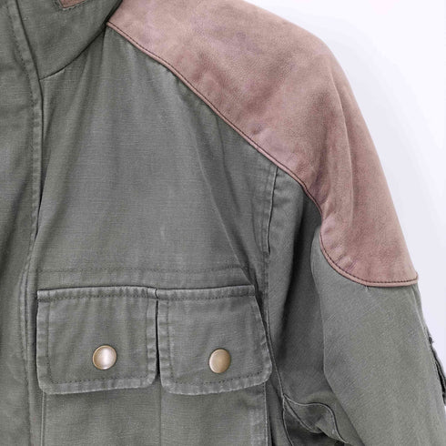 エディーバウアー Eddie Bauer レザー切替フィッシングジャケット メンズ JPN:44