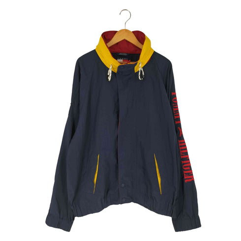 トミーヒルフィガー TOMMY HILFIGER NYLON SAILING JACKET アームロゴ パッカブル ナイロン セーリングジャケット メンズ import:XL