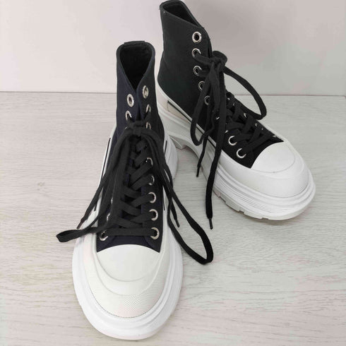 アレキサンダーマックイーン Alexander McQueen 21SS キャンバス ハイカットスニーカー レディース JPN:22.5