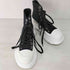 アレキサンダーマックイーン Alexander McQueen 21SS キャンバス ハイカットスニーカー レディース JPN:22.5