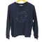 メゾンキツネ MAISON KITSUNE キツネ刺しゅうクルーネックスウェット メンズ S