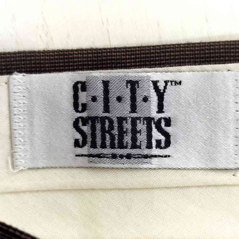 シティストリート CITY STREETS USA製 3タック センタープレス スラックスパンツ メンズ W32
