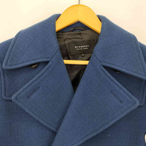 バーバリーブラックレーベル BURBERRY BLACK LABEL メルトンウールPコート メンズ import:M