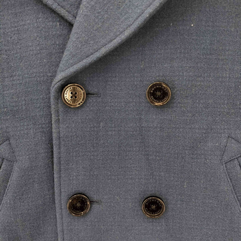バーバリーブラックレーベル BURBERRY BLACK LABEL メルトンウールPコート メンズ import:M