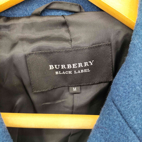 バーバリーブラックレーベル BURBERRY BLACK LABEL メルトンウールPコート メンズ import:M