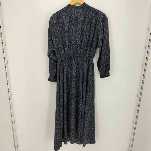 ユナイテッドアローズグリーンレーベルリラクシング UNITED ARROWS green label relaxing CFC フラワー プリント ヨーク ギャザー ワンピース レディース FREE