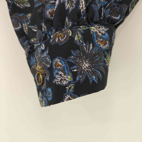 ユナイテッドアローズグリーンレーベルリラクシング UNITED ARROWS green label relaxing CFC フラワー プリント ヨーク ギャザー ワンピース レディース FREE