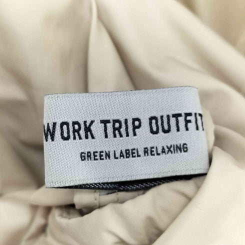 ワークトリップアウトフィッツグリーンレーベル リラクシング WORK TRIP OUTFITS GREEN LABEL RELAXING ドローコード ジップフーディー レディース JPN:L