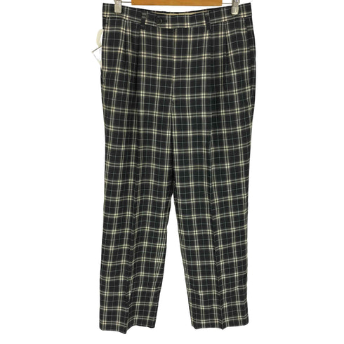 バーバリーゴルフ BURBERRY GOLF タータンチェック 2タック ワイドスラックス メンズ W:85