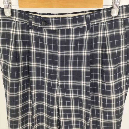 バーバリーゴルフ BURBERRY GOLF タータンチェック 2タック ワイドスラックス メンズ W:85