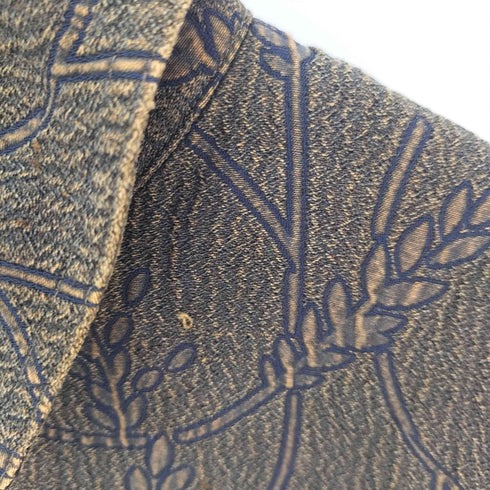 エンボス花総柄 L/S シャツ レディース