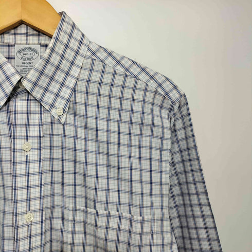 ブルックスブラザーズ BROOKS BROTHERS REGENT 格子柄 長袖BDシャツ メンズ 14 1/2-31