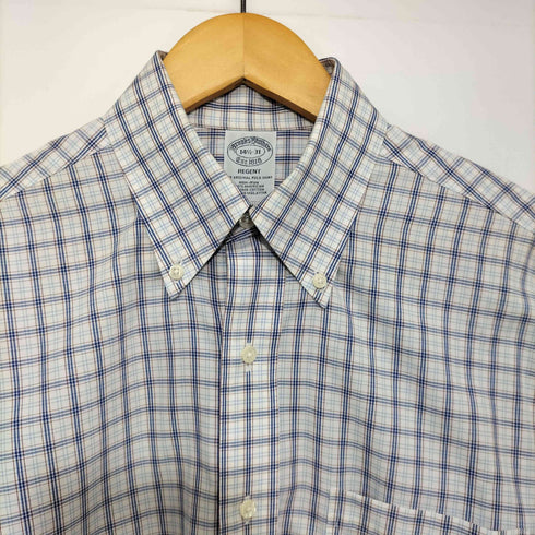 ブルックスブラザーズ BROOKS BROTHERS REGENT 格子柄 長袖BDシャツ メンズ 14 1/2-31