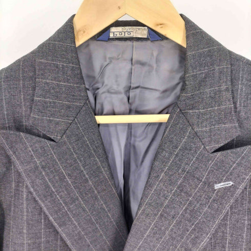 ポロバイラルフローレン Polo by RALPH LAUREN 80-90S 三角タグ ピークドラペル ピンストライプ ダブルブレスト テーラードジャケット メンズ C100-W90-T180