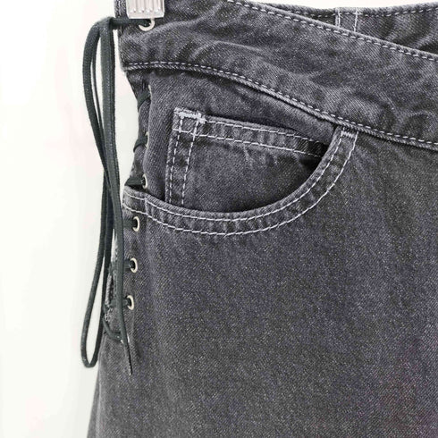 イートミー EATME レースアップデニムパンツ レディース JPN:S