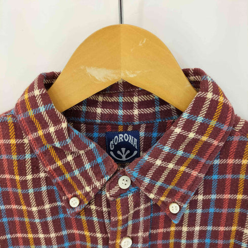 ザコロナユーティリティ THE CORONA UTILITY フランネルチェックシャツ メンズ import:XL